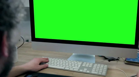  Close-up of a man working on computer Stock Footage 50686911