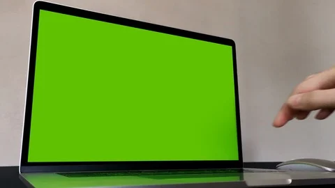 Close-up man working with notebook laptop Video stock 121865543