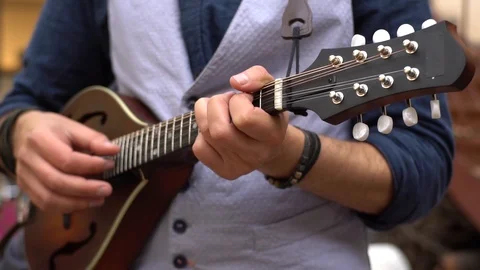 Close up of mandolin Stock Footage 103699203