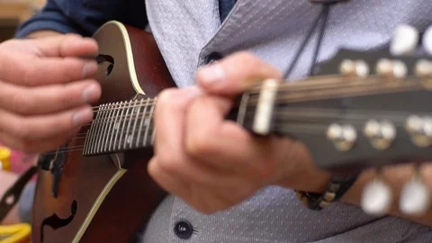 Close up of mandolin Stock Footage 103699242