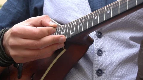 Close up of mandolin Stock Footage 103700435