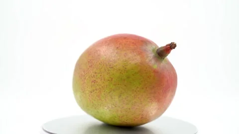 Close up of mango on white background isolated Stock Footage 328964049