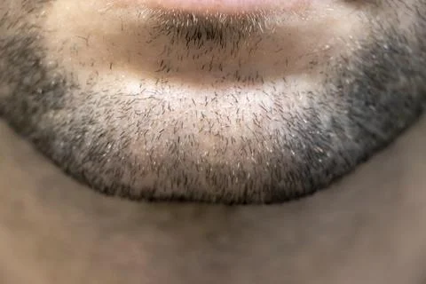 Close-up of a man's beard highlighting texture and grooming. Perfect for 스톡 사진