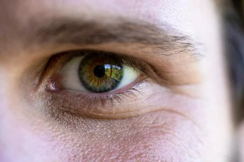 Close up of man's eye Stock Photos