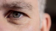 Close Up Of Man's Face Stock Footage