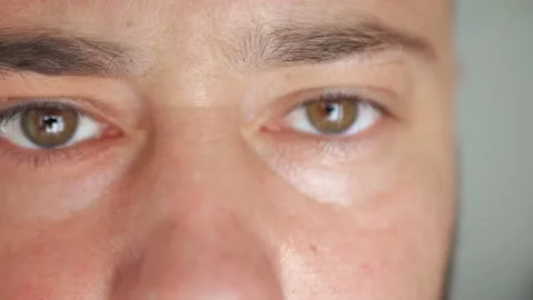 Close-up of a man's face Stock Footage 212422248