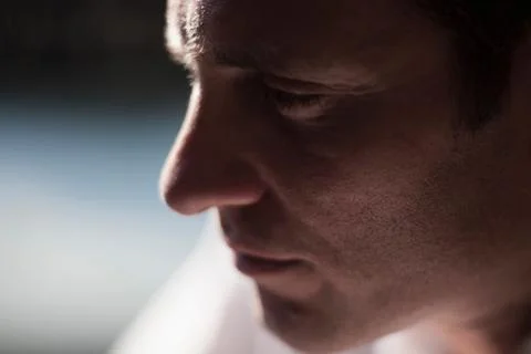 Close up of man?s face Stock Photos