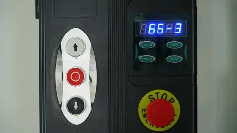 Close-up of a mans hand pressing the button to open an automatic door. Stock Footage 315770595
