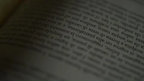 Close-up man's hand turning book's page. literature book. Stock-Footage 213934971