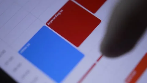 Close-up man's hand using calendar app on his phone Video stock 205293479