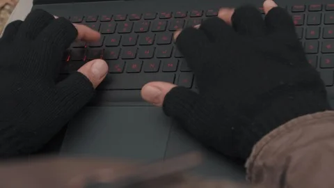 Close up of man's hand working on notebook in nature Stock Footage 98111617