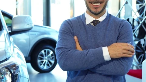 Close-up of a man's hands with car keys Stock Footage 82850583