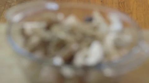 Close up - mans hands cooking Video stock 81187034