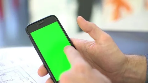 Close-up of man's hands using touch screen on multimedia smartphone Stock Footage 75170039