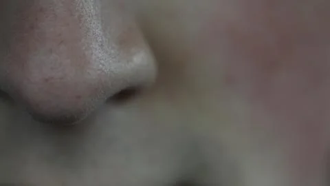 Close Up On Man's Nose Stock Photos