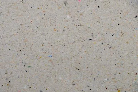 Close up many colorful spots pattern on recycle white paper background textur Stock Photos