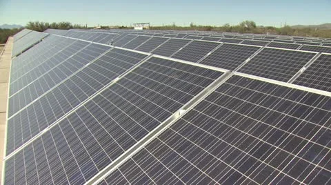 Close-Up of Many Solar Panels 스톡 동영상 19138561