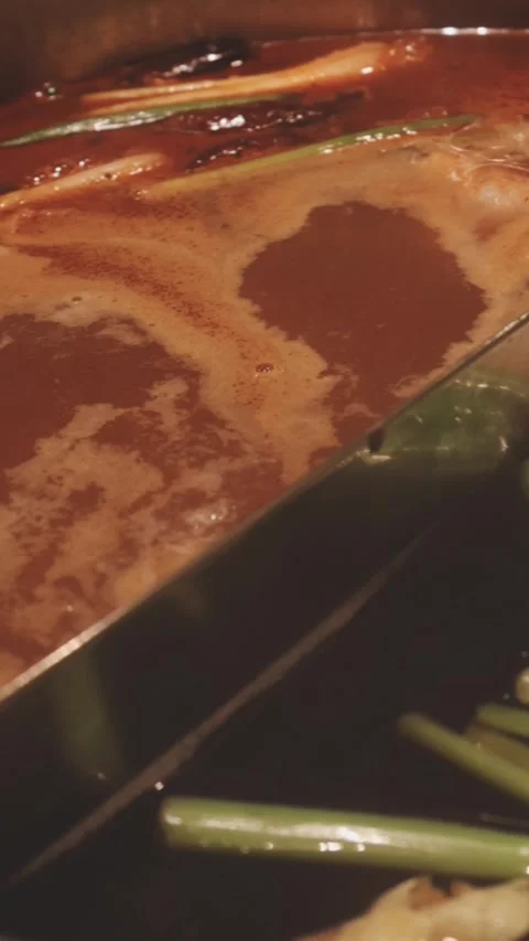 Close-up of marinated pork sizzling on a wire mesh gridiron over hot charcoal Vidéo 344921917