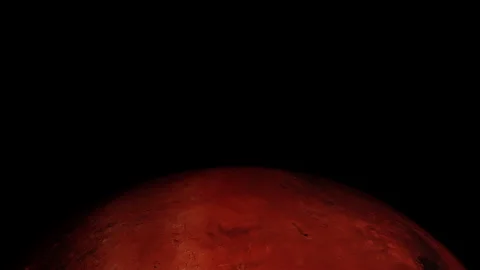 Close Up Mars Surface Loop - Vertical Spin Terrain and Craters Stock Footage 340179769