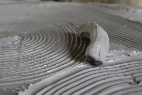 Close up of mashed clay. Clay master moulding. Clay modelling. Stock Photos