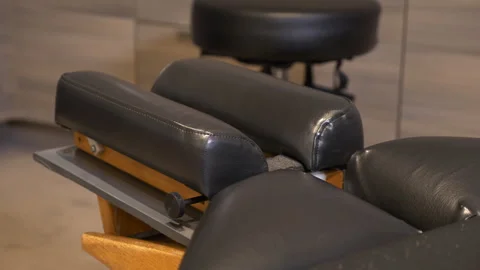 Close up of massage table. Stock Footage 259756247