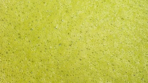 Close up of matcha texture with creamy foam Stock Footage 334132062