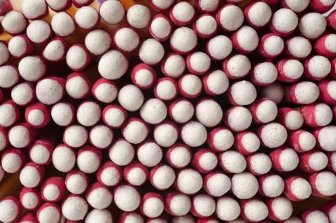 Close up of matches Stock Photos