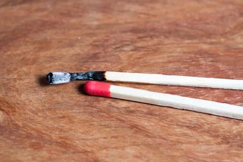 Close-up of matches Stock Photos