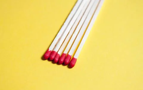 Close-up of matches Stock-Fotos