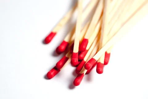 Close-up of matches Stock Photos