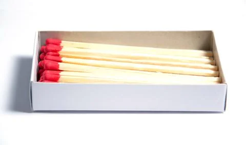 Close-up of matches Stock Photos