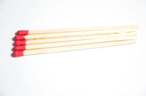 Close-up of matches Stock Photos