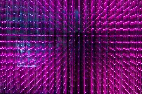 Close-up of the Matrix of a Screen made of multiple LEDs Stock Photos