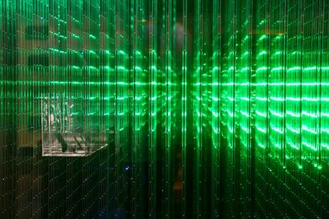 Close-up of the Matrix of a Screen made of multiple LEDs Foto stock