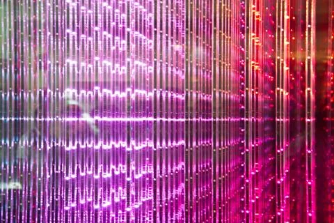 Close-up of the Matrix of a Screen made of multiple LEDs Foto stock