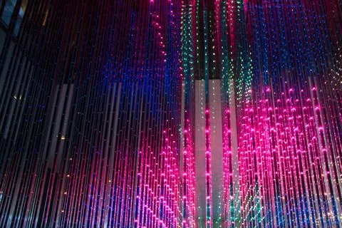 Close-up of the Matrix of a Screen made of multiple LEDs Stock Photos