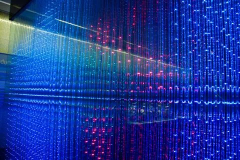 Close-up of the Matrix of a Screen made of multiple LEDs Foto stock