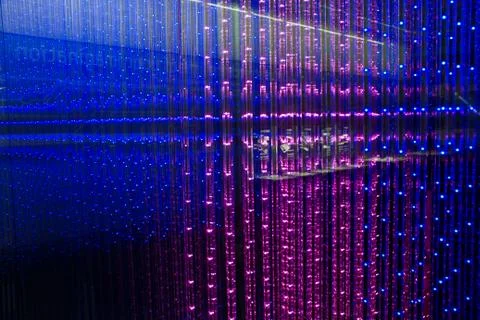 Close-up of the Matrix of a Screen made of multiple LEDs Stock Photos