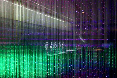 Close-up of the Matrix of a Screen made of multiple LEDs Stock Photos