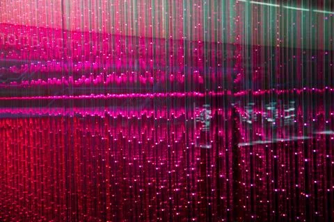 Close-up of the Matrix of a Screen made of multiple LEDs Stock Photos
