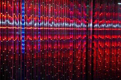 Close-up of the Matrix of a Screen made of multiple LEDs Stock Photos