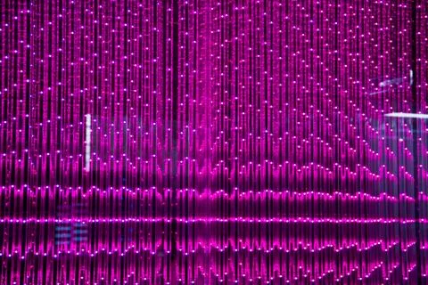 Close-up of the Matrix of a Screen made of multiple LEDs Stock Photos