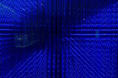 Close-up of the Matrix of a Screen made of multiple LEDs Stock Photos