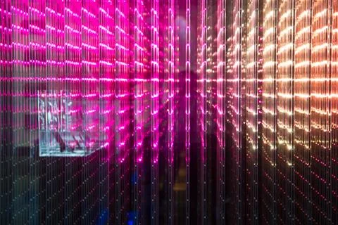 Close-up of the Matrix of a Screen made of multiple LEDs Фото