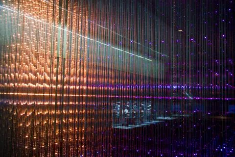 Close-up of the Matrix of a Screen made of multiple LEDs Stock Photos