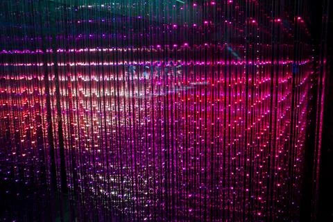 Close-up of the Matrix of a Screen made of multiple LEDs Foto stock