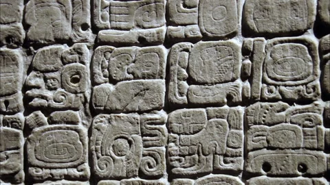 Close-up of Mayan glyphs 動画素材 137488179