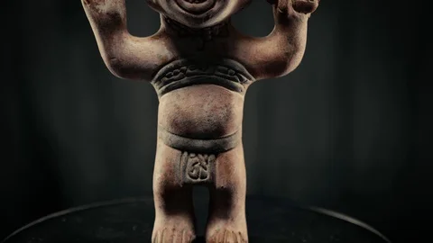Close-up mayan statues 4K, 60 fps Stock Footage 125021656