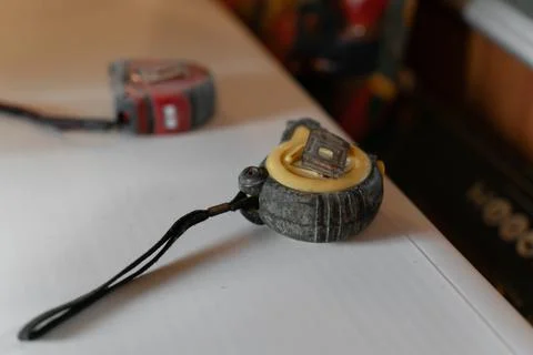 Close-up of a measuring tape used for construction, renovation, carpentry, and Stock Photos