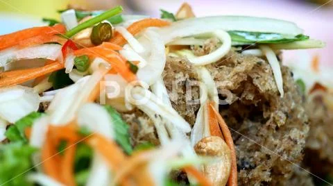 Close up of meat and vegetables detail Stock Photos